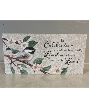 Celebration of Life sympathy stone