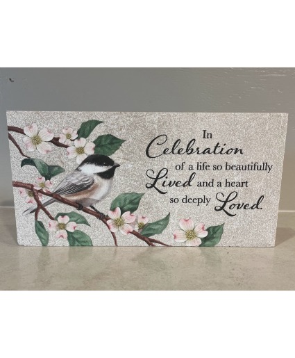 Celebration of Life sympathy stone
