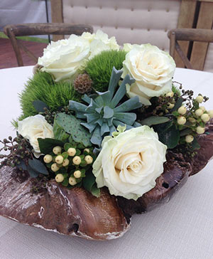 Celestial Creams Table Arrangement