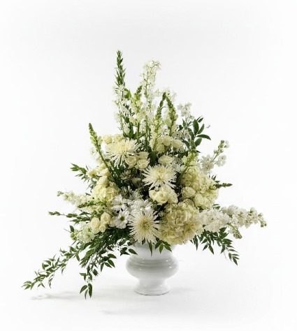 Celestial White  Funeral Flowers