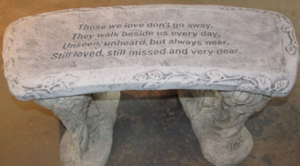 Cement Benches Local Delivery Only