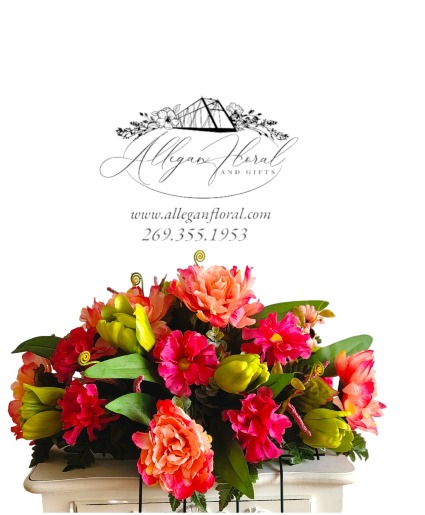 Cemetary Saddle Memorial Silks