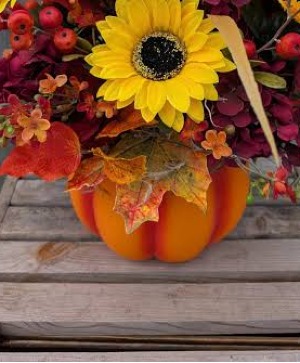 Ceramic fall pumpkin Fri OCT 16 