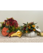 Ceramic Floral Pumpkin 
