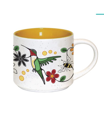 Ceramic Mug, Hummingbird 