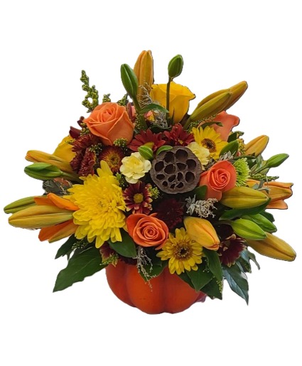 Ceramic Pumpkin Bouquet fall