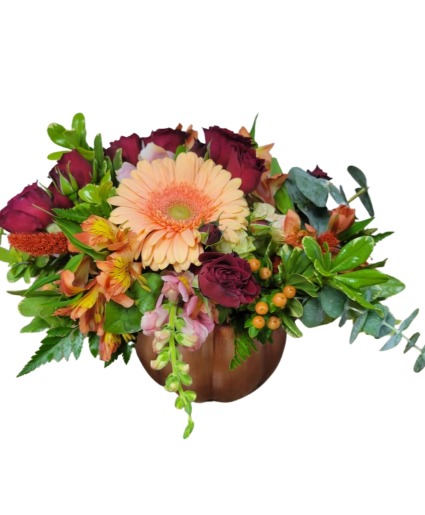 Ceramic  Rustic Pumpkins Tablecentre Piece