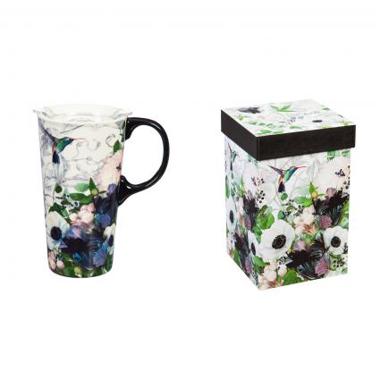Ceramic Travel Cup, and Tritan Lid, Eucalyptus 