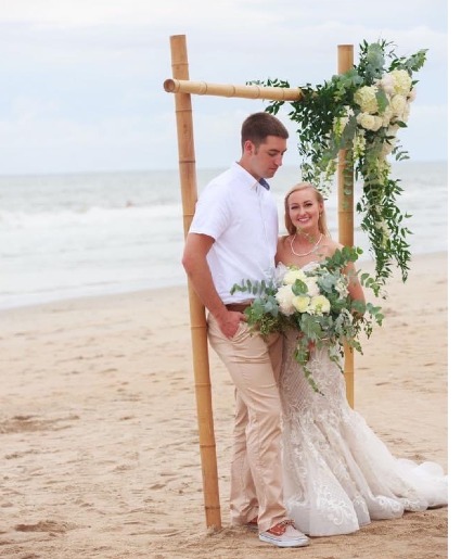 BAMBOO ARBOR WHITE WEDDING FLOWERS