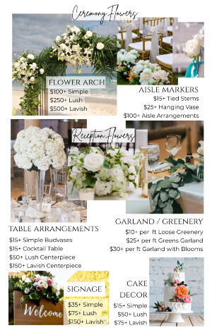CEREMONY FLOWERS WEDDING FLOWERS