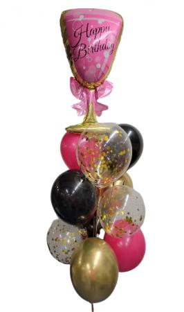Champagne Wishes Balloon Bouquet