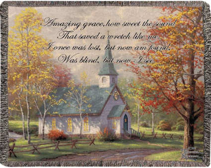 Chapel in Woods  Throw/Blanket