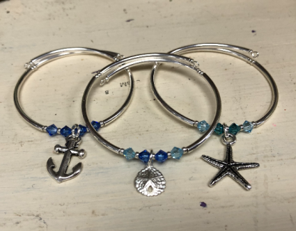 Charm and Swarovski Crysta Braceletl 
