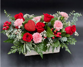 Charm Filled Classic Valentine's Flower Arrangement
