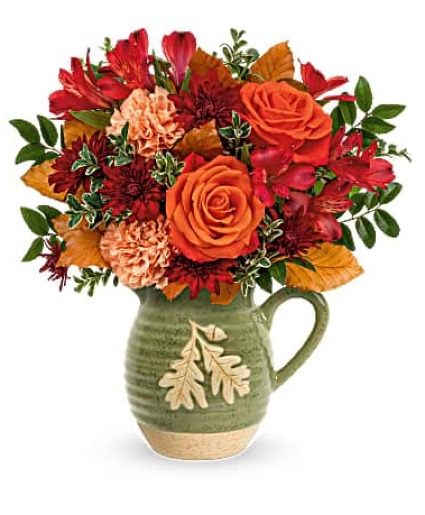 T22T200 Charming Acorn Bouquet Keepsake Vase