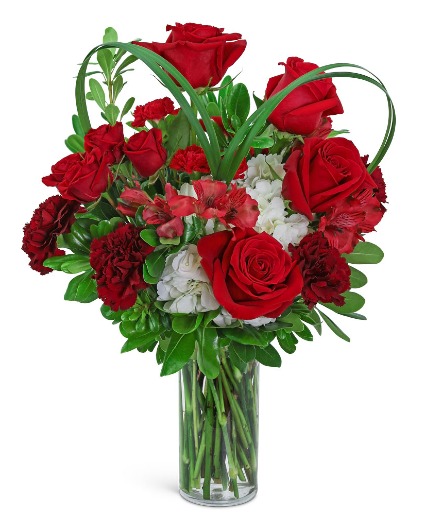 Charming Cherry Heart Flower Arrangement