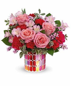 Charming Mosaic Bouquet assorted flowers