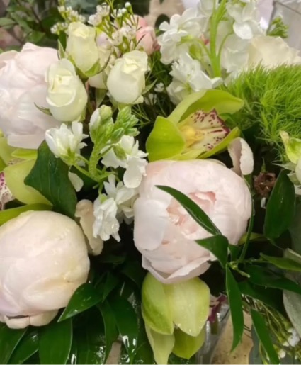Chartreuse and white bouquet  Wedding bouquet 