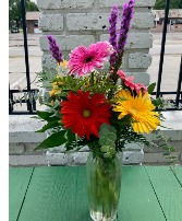 Chasing the clouds away Taller vase arrangement