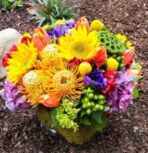 Cheer Up Buttercup Low Arrangement