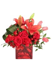 Cheerful Cherry Vase Arrangement