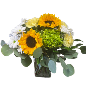 Cheerful Glow Fresh arrangement