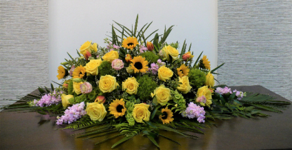 Cheerful Sorrow Casket Spray