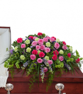 CHERISHED MEMORY Casket Spray