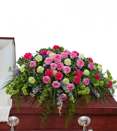 CHERISHED MEMORY Casket Spray