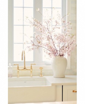 Cherry Blossom  With Antique Vase  