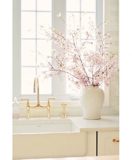 Cherry Blossom  With Antique Vase  