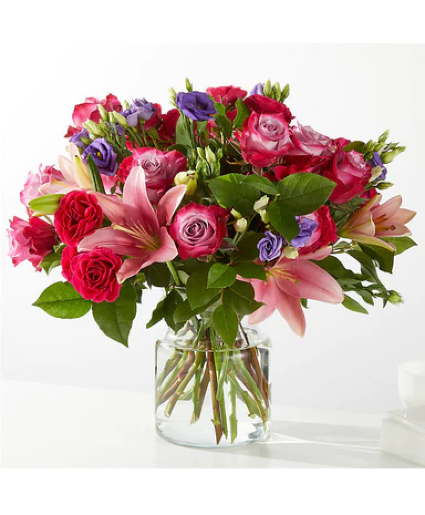 Cherry Bomb Vase Arrangement  Substitutions Maybe Necessary