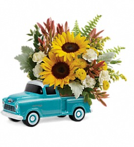 Chevy Pickup Bouquet       T18F100 Keepsake Arrangement