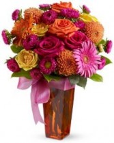 Chic Bouquet Sherbet Color Flowers