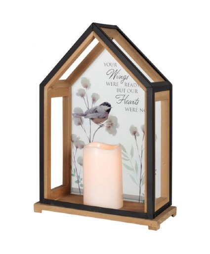 Chickadee Open Lantern LED w/ Timer 