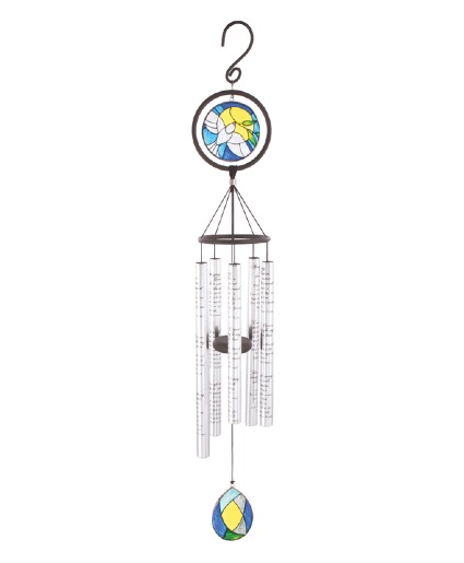 Chimes 35" Stained Glass How Sweet the Sound Chimes