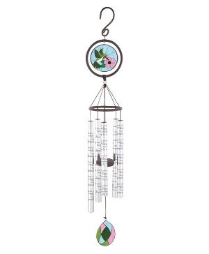 Chimes 35" Stained Glass In Our Heats Chimes