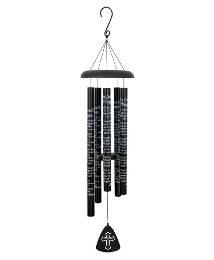 Chimes 44" Black Sonnet Lord's Prayer Chimes