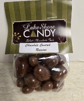 Chocolate Covered Raisins Bag Candy