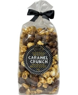 Chocolate Drizzled Caramel Corn Popcorn