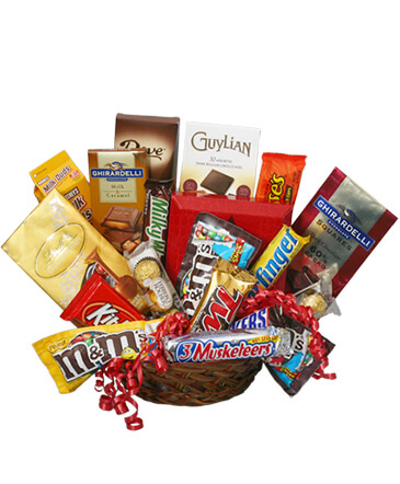 CHOCOLATE LOVERS' BASKET Gift Basket in Groveland, FL | KARA'S FLOWERS