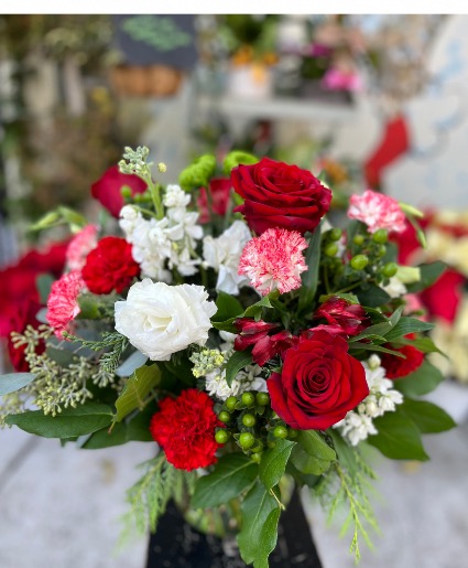 Christmas Spectacular Red, White and Green Arrangement