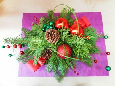 Christmas Baubles Centerpiece