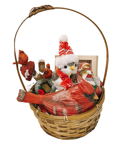SF Christmas Bird Basket Gift Basket