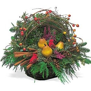 Christmas birds nest Basket