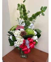 CHRISTMAS BLESSINGS VASE ARRANGEMENT