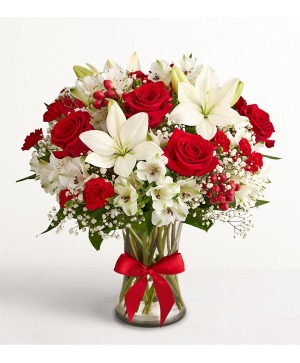 Red & White Bliss Arrangement