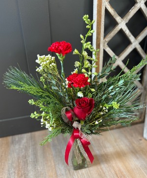 Christmas Bud Vase  