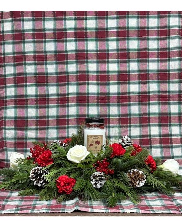 Christmas Candle Centerpiece  Centerpiece  in Norwich, CT | MCKENNA'S FLOWER SHOP