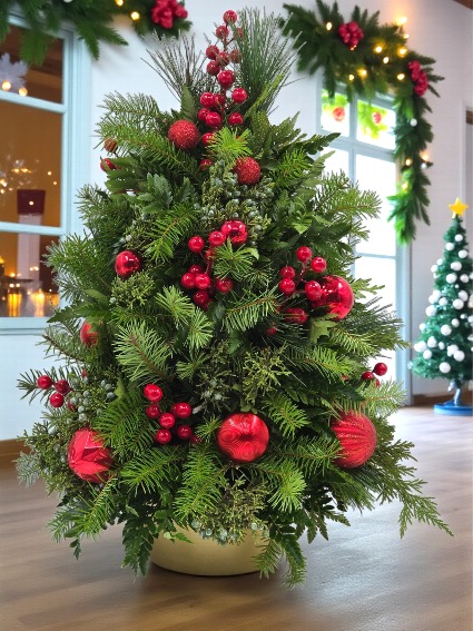 Christmas Carol Tree Christmas arrangement #06-2025